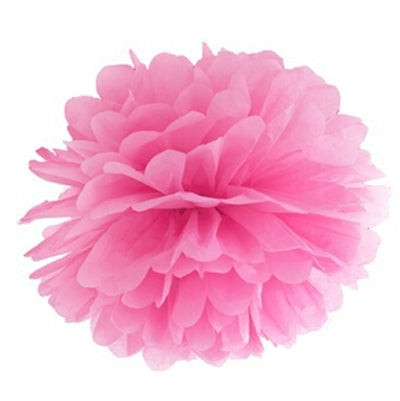 Pom poms papírový 25cm fuchsiová