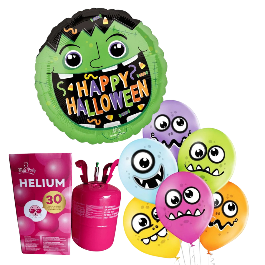 Helium a balonky Halloween