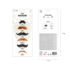 Black and brown fake mustaches, set of 6. – foto 6