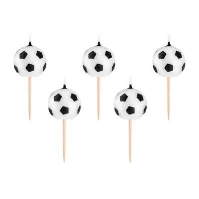Fotbal -  Svíčky na dort 5 ks