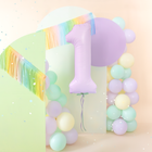 Foliový balón číslo 1 lilac matte 100 cm – foto 2