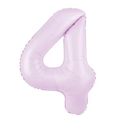 Foliový balón číslo 4 lilac matte 100 cm