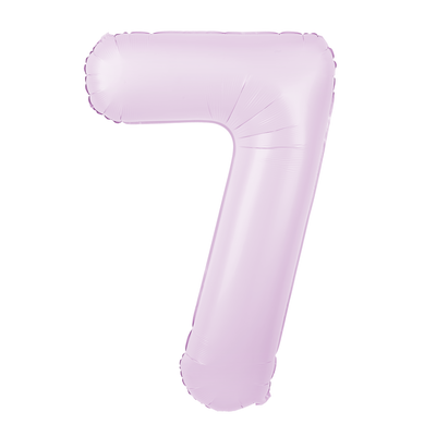 Foliový balón číslo 7 lilac matte 100 cm