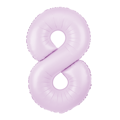 Foliový balón číslo 8 lilac matte 100 cm