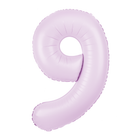 Foliový balón číslo 9 lilac matte 100 cm – foto 1