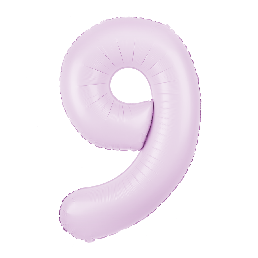 Foliový balón číslo 9 lilac matte 100 cm