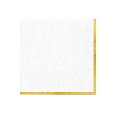 Ubrousky Classic Gold bílé 10 ks