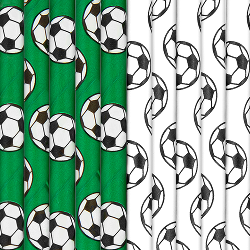 Fotbal - Papírová brčka 10 ks