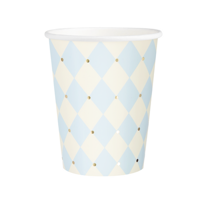 Baby blue - Kelímky papírové - 220 ml 6 ks