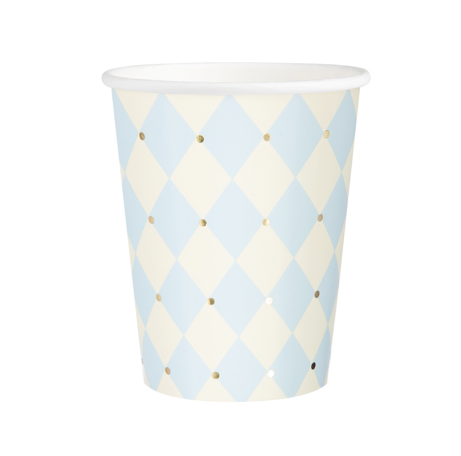 Baby blue - Kelímky papírové - 220 ml 6 ks