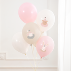 Pastel pink baby latex balloons, set of 6 – foto 2