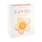 Dárkové tašky Happy Birthday bílé, střední – foto 2