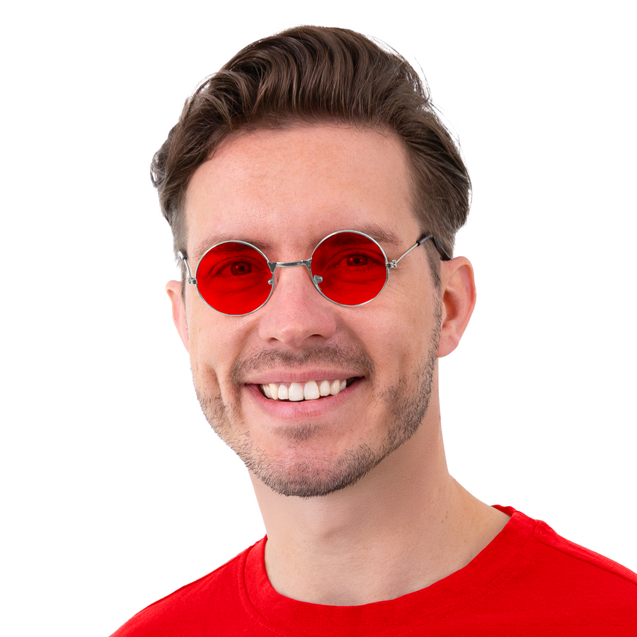 Párty brýle Lenonka červené