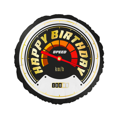 Happy Birthday Závodní auto - Fóliový balón  45 cm
