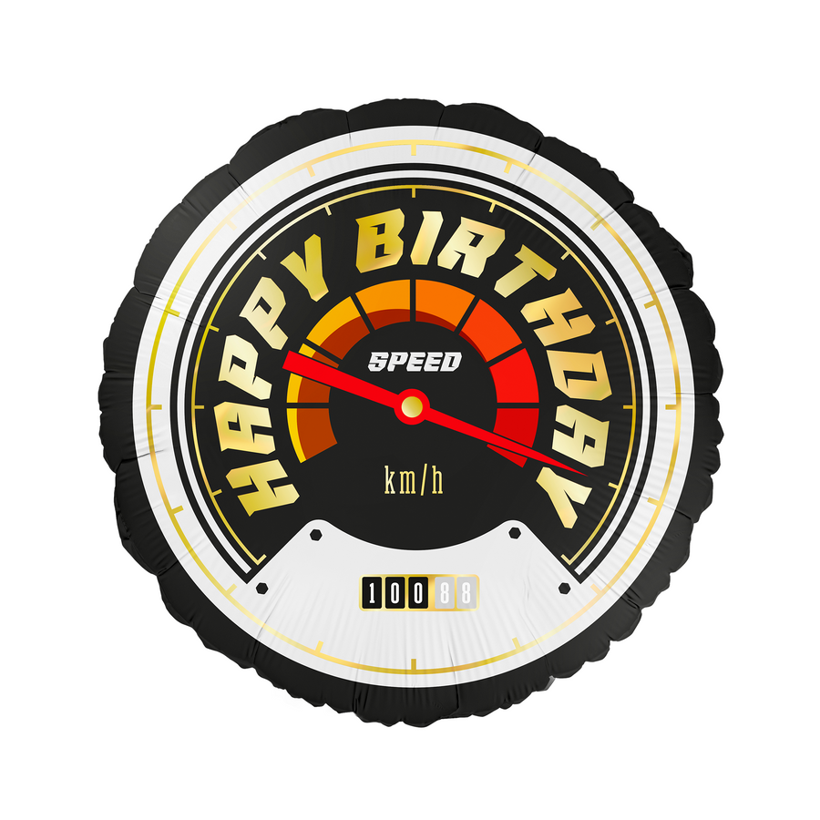 Happy Birthday Závodní auto - Fóliový balón  45 cm