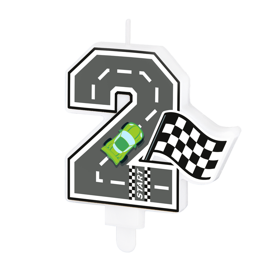 Dortová svíčka závodní auto číslo 2