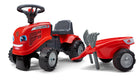 Odstrkovadlo traktor Massey Ferguson červené s volantem a va – foto 2