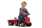 Odstrkovadlo traktor Massey Ferguson červené s volantem a va – foto 4