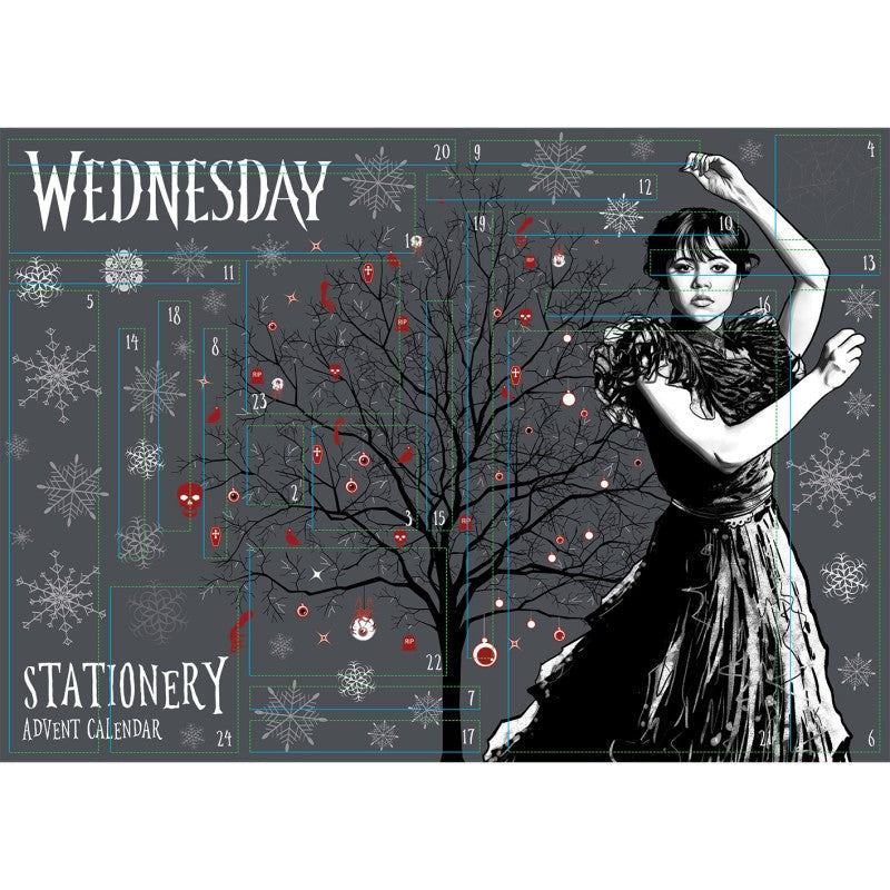Wednesday adventní kalendář (papírenský)