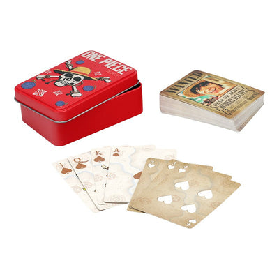One Piece hrací karty (plechový box)