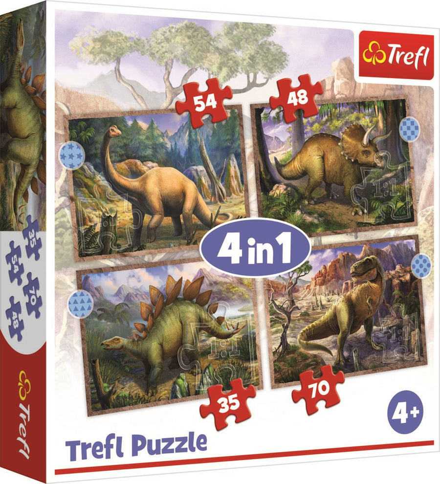 Puzzle 4v1 Dinosauři
