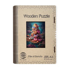 Wooden puzzle Pile of Donuts A3 – foto 3