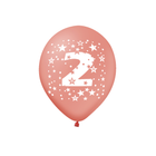 Barevný set - narozeninové balonky latexové (6 ks) 30 cm s číslem 2 – foto 6