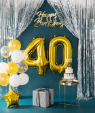 Foliový balón číslice 4 zlatá 100 cm – foto 3