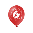 Barevný set - narozeninové balonky latexové (6 ks) 30 cm s číslem 6 – foto 5