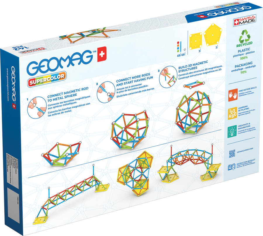 Geomag Supercolor 142 dílků