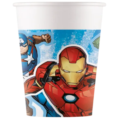 Kelímky papírové Avengers Evergreen 200 ml 8 ks