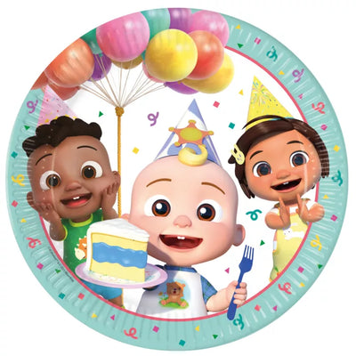 Talíře papírové Cocomelon Birthday 23 cm 8 ks