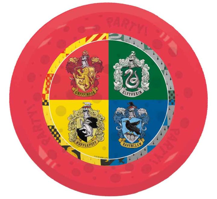 Talíře opakovaně použitelné Harry Potter Hogwarts House 21 cm 4 ks