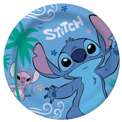 Talíře papírové Stitch & Angel 26 cm 6 ks
