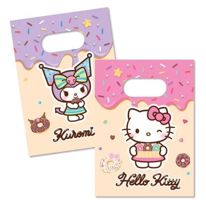 Taštičky papírové Hello Kitty & Kuromi 4 ks