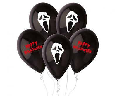 Balónky latexové Strašidelný Halloween 30 cm 5 ks