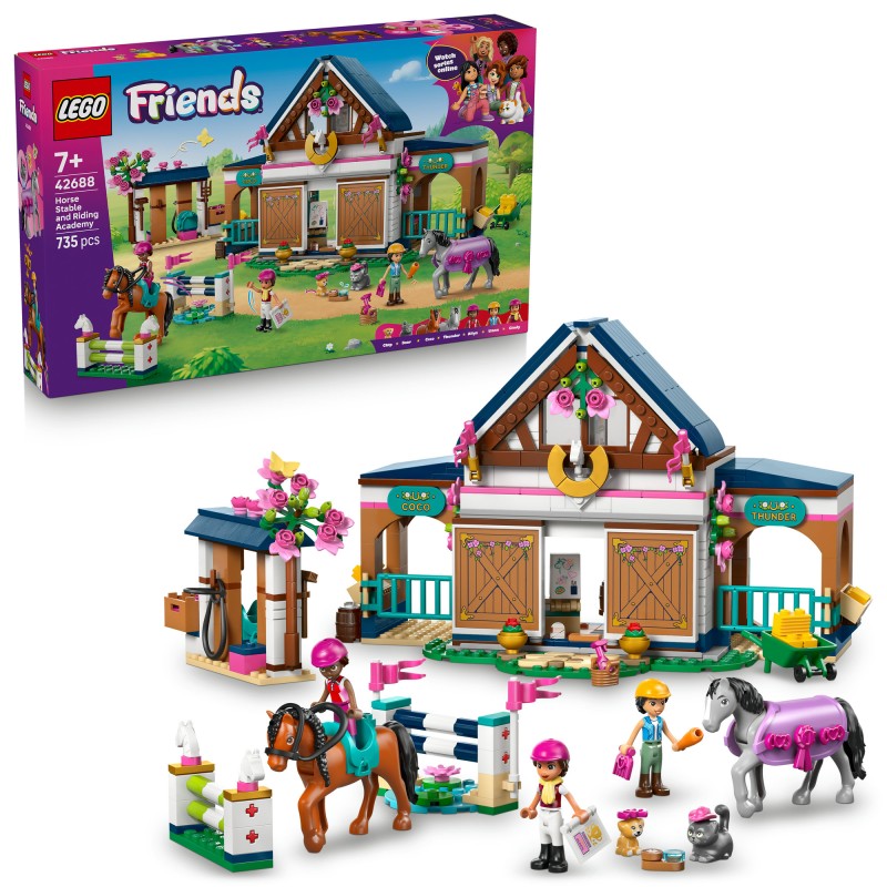 LEGO® 42688 Friends Koňská stáj a jezdecká akademie