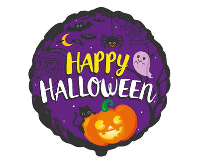 Balónek fóliový Happy Halloween, 46 cm