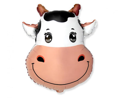 Balónek fóliový Kráva hlava, 60 cm