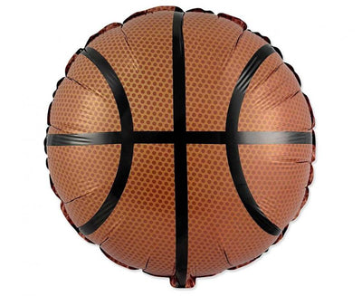 Balónek fóliový Basketbalový míč, kulatý, 46 cm