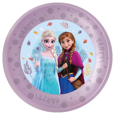 Talíře plastové znovupoužitelné Frozen II 21 cm 4 ks