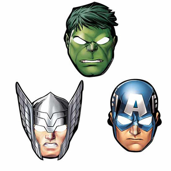MASKY papírové Mighty Avengers 6 ks