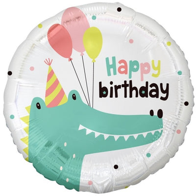 Balónek fóliový Krokodýl 45 cm
