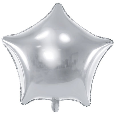 Balónek fóliový hvězda stříbrná 48 cm