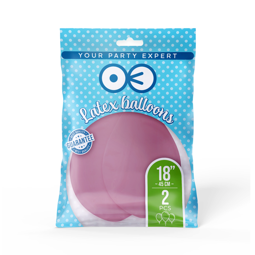 Latexový balón 45 cm 2 ks - divoká růže