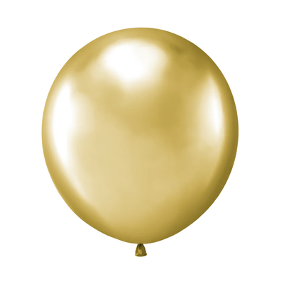 Latexový balón 45 cm 2 ks - zlatý chromový