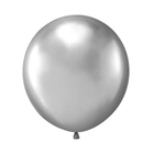 Latexový balón 45 cm 2 ks - stříbrný chromový – foto 1