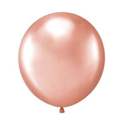 Latexový balón 45 cm 2 ks - rose gold chromový