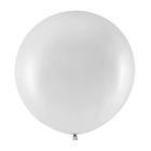 Jumbo balón stříbrný -  1 m 1 ks – foto 1
