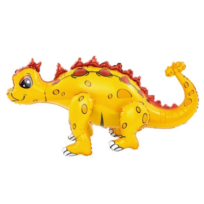 Balónek fóliový 4D Ankylosaurus žlutý 73 x 36 cm